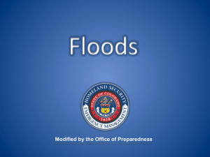 Hazard based training- Floods