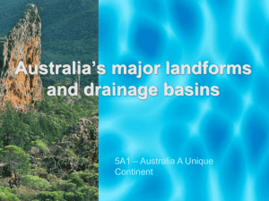 Australia's Landforms & Drainage Basins: Geography Presentation