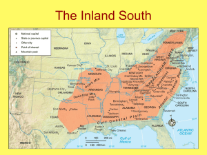 The Inland South - Arizona Geographic Alliance