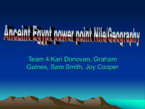 Ancient Egypt PowerPoint Nile River/Geography