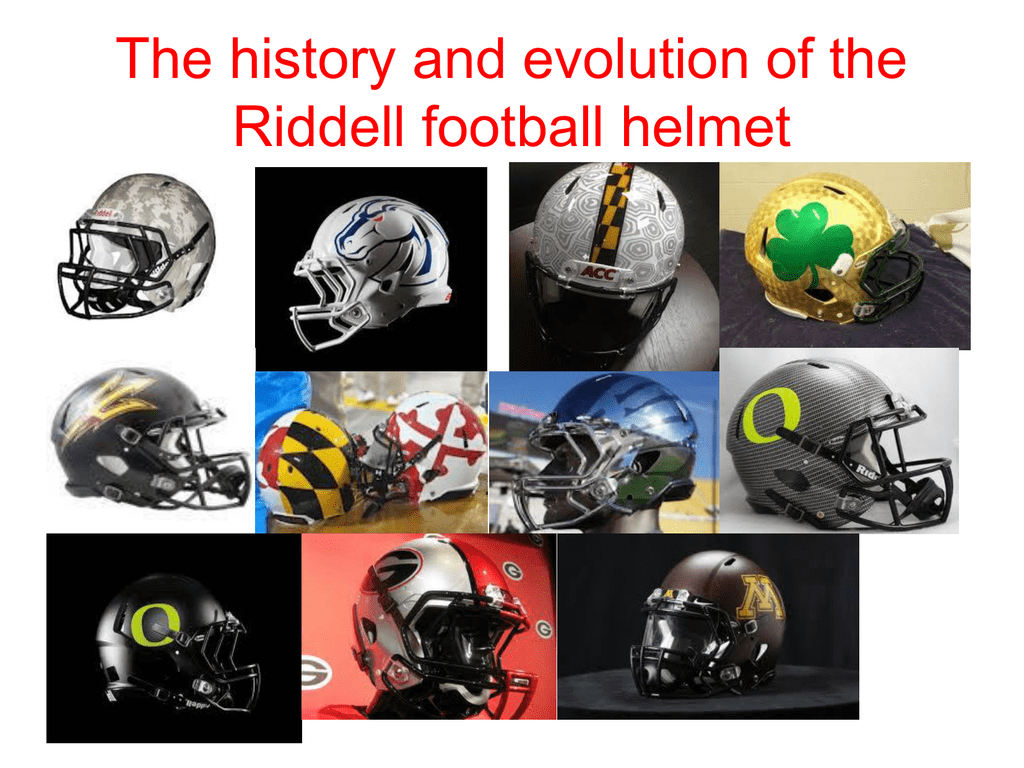 all riddell helmets