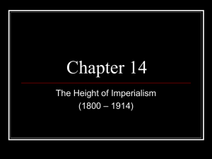 Imperialism Notes - Glasgow Independent Schools