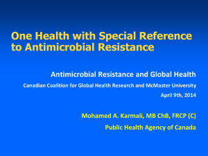 One Health & Antimicrobial Resistance: A Global Perspective