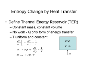 Entropy Change & Heat Transfer: Thermodynamics Presentation