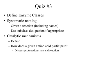 Enzyme Kinetics