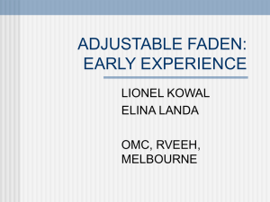 Adjustable Faden procedure