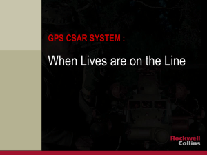 RSC-125G GPS CSAR System: Rockwell Collins Presentation