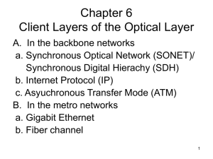 Chapter 6 Client Layers of the Optical Layer