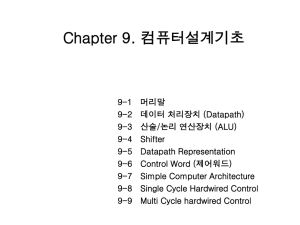 Computer Architecture: Datapath & Control Design