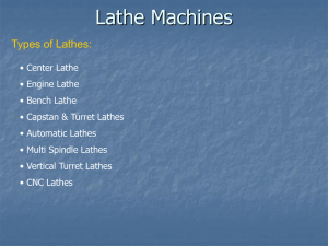 Vertical Turret Lathe - CVSR College of Engineering