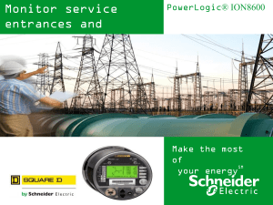 PowerLogic ION8600 Meter: Features & Applications