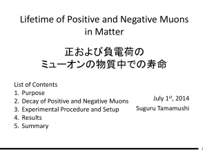 Muon Lifetime in Matter: Positive & Negative Decay Analysis
