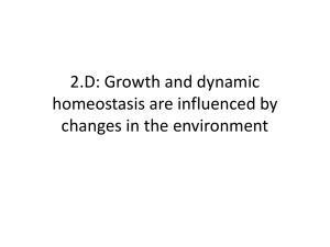 Homeostatic Mechanisms & Evolution