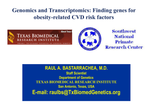 16 Genomics and Transcriptomics Finding genes for obesity