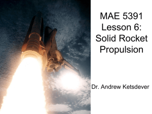 Solid Rocket Propulsion: Motors, Propellants, and Design