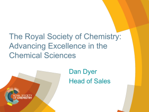 Advancing excellence in the chemical sciences