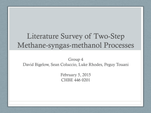 Literature Survey of Two-Step Methane-syngas