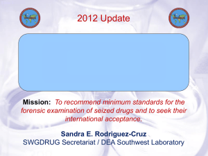 SWGDRUG History