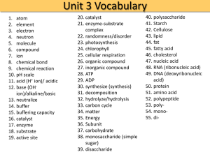 Unit 3 Science Vocabulary List: Key Terms & Definitions