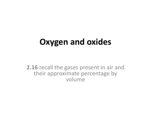 Oxygen and oxides