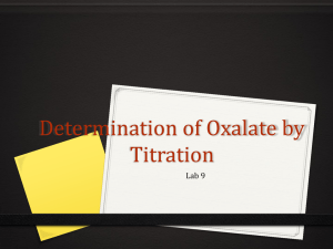 Oxalate Titration Lab: Redox Reactions & Analysis