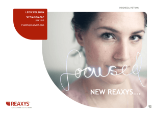 Reaxys for research intensive organizations