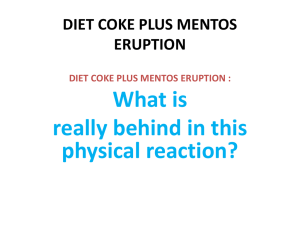 Diet Coke & Mentos Eruption: Science Experiment
