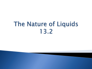 The Nature of Liquids