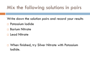 Precipitate Reactions