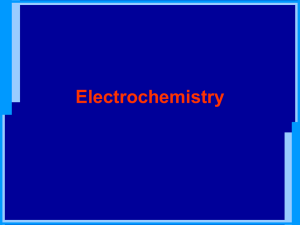 Electrochemistry