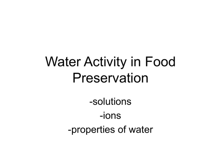 water-activity-in-food-preservation