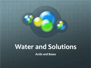 Water and pH