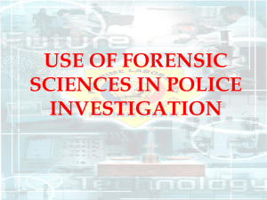 Forensic Science in Police Investigation: A PNP Crime Lab Overview