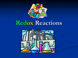 Redox Reactions - ThinkChemistry