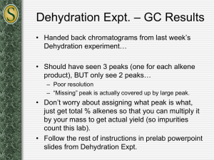 Dehydration & Oxidation: GC Results & Cyclododecanol