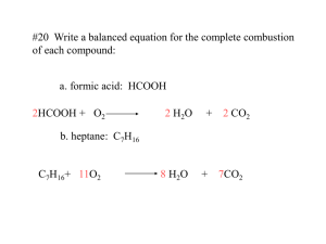 Balancing Equations & Reaction Types Chemistry Worksheet