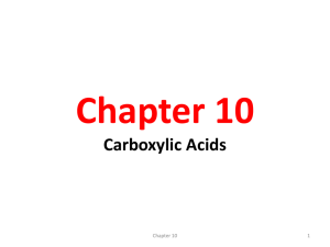 Carboxylic Acids Ch#10