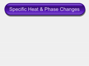 Specific Heat - MoleCafe.com