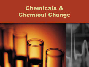 Chemicals & Chemical Change: Chemistry Basics Presentation