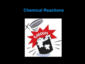 Chemical Reactions: Changes, Clues & Conservation of Mass
