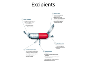 Excipients in Pharmaceuticals: A Comprehensive Overview