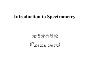 Chapter 7 光谱导论