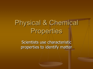 Physical & Chemical Properties Presentation