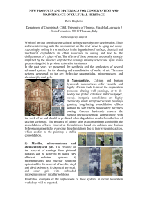 NEW PRODUCTS AND MATERIALS FOR