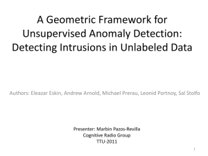 A Geometric Framework for Unsupervised Anomaly Detection