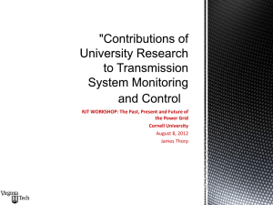 slides - Power Systems Engineering Research Center