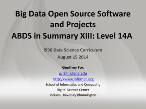 PPT - Big Data Open Source Software and Projects