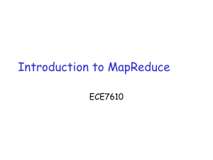 MapReduce Programming in Clusters