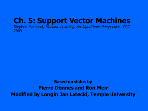 An introduction to Support Vector Machines