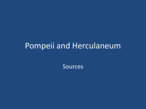 Pompeii and Herculaneum Sources